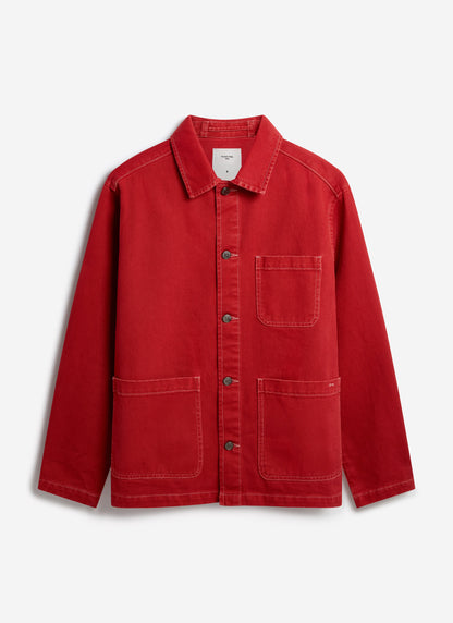 Men's Chore Jacket - Denim - Red | Percival