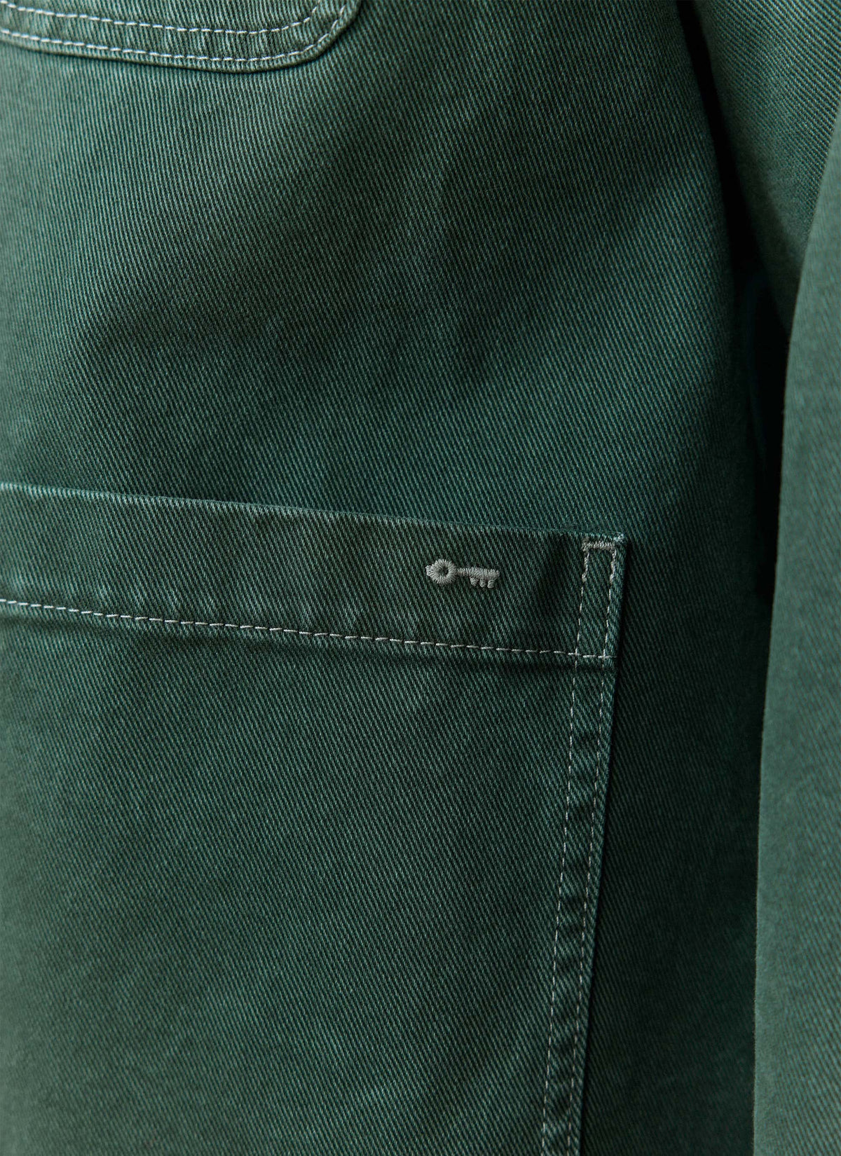 Men's Chore Jacket - Denim - Green | Percival