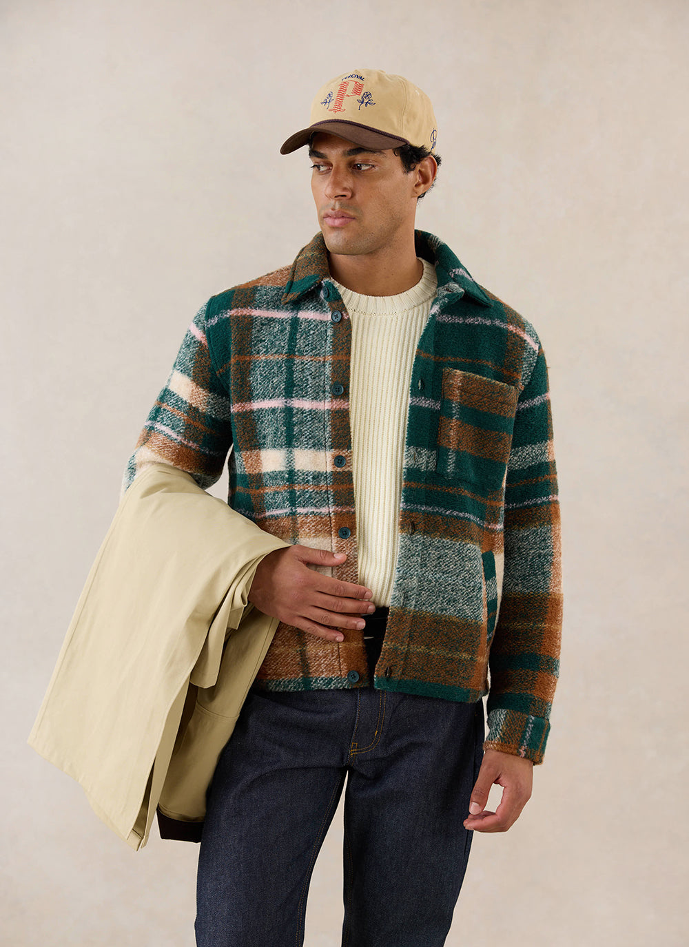Knowles Overshirt - Wool - Multi Check | Percival