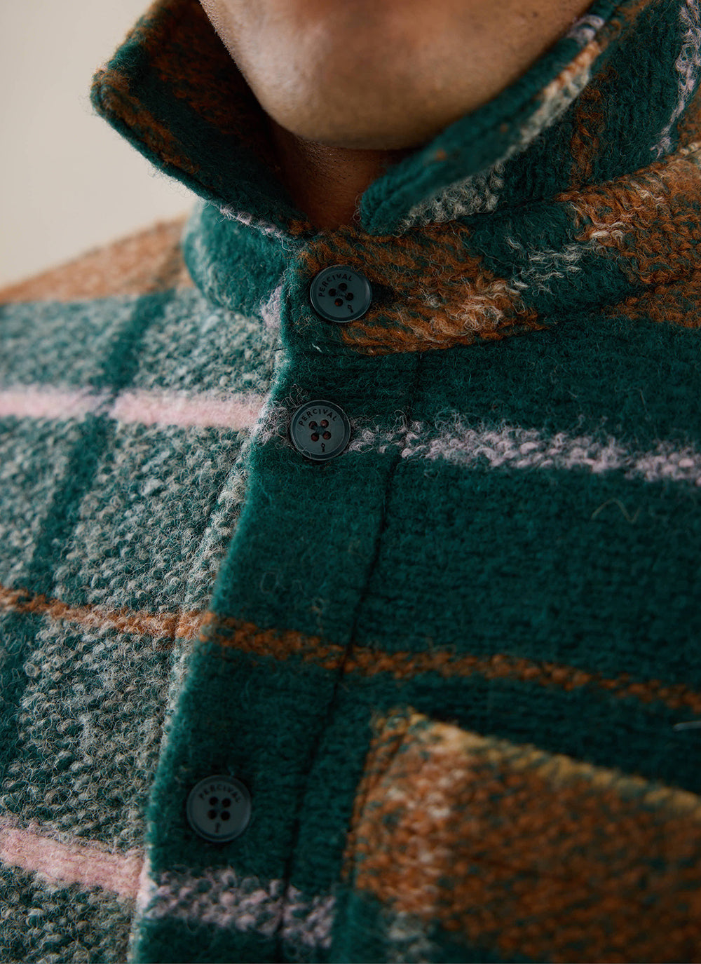 Knowles Overshirt - Wool - Multi Check | Percival