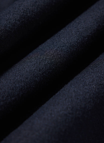 Men's Wool Overshirt - Shacket - Wool - Navy Blue | Percival