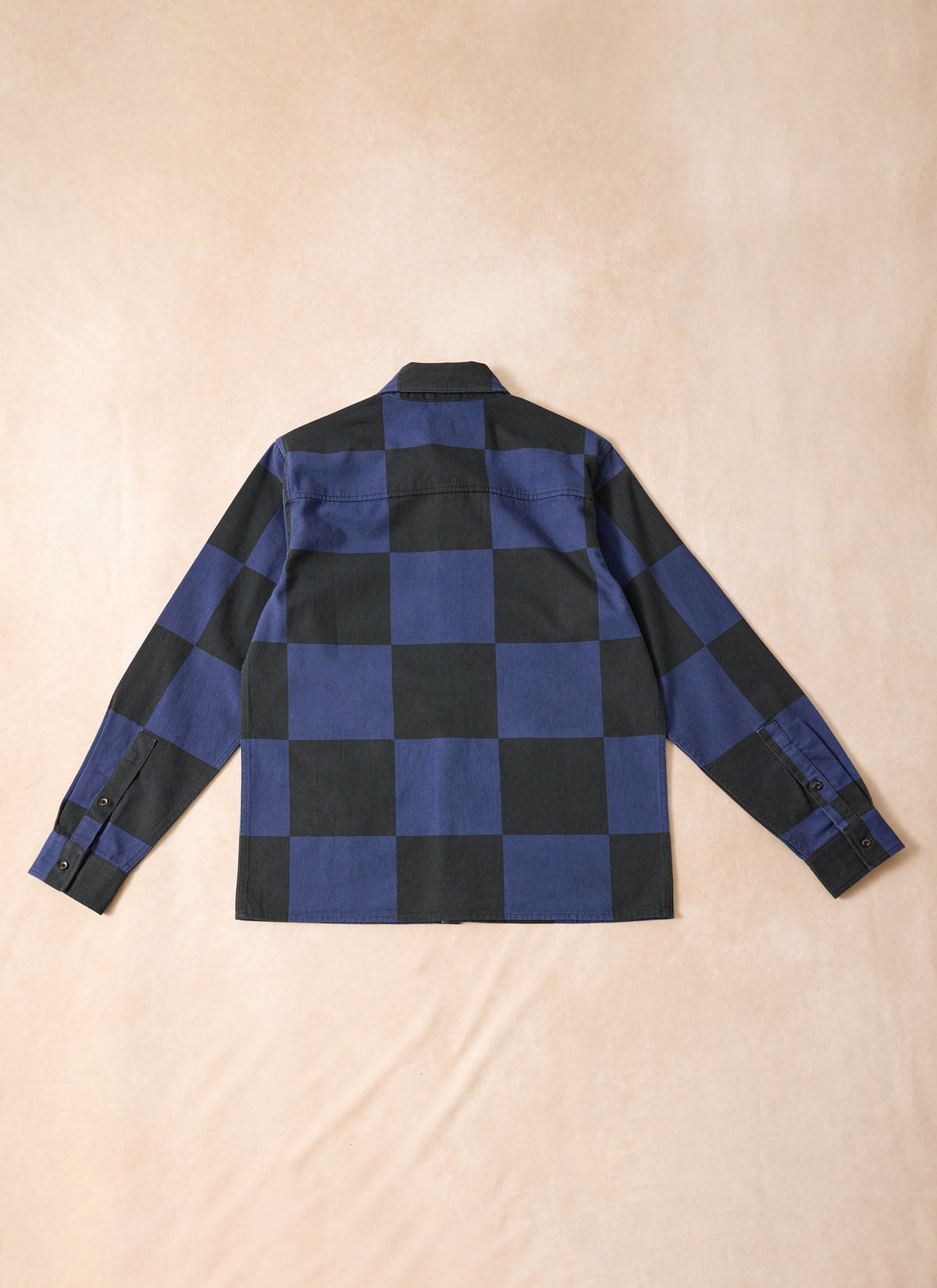 Men's Checkerboard Overshirt x Ford - Navy Blue | Percival
