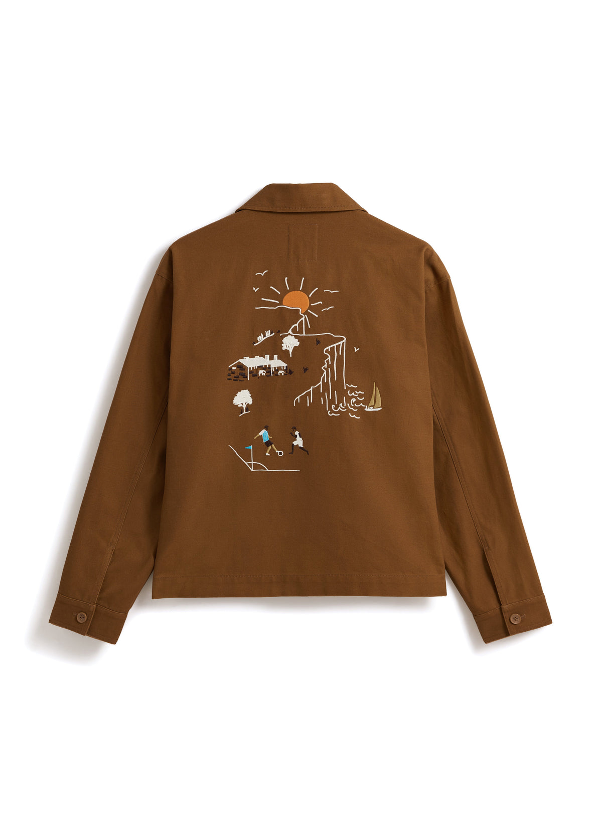 Men's Canvas Overshirt - BHAFC x Percival - Brown - Cotton | Percival