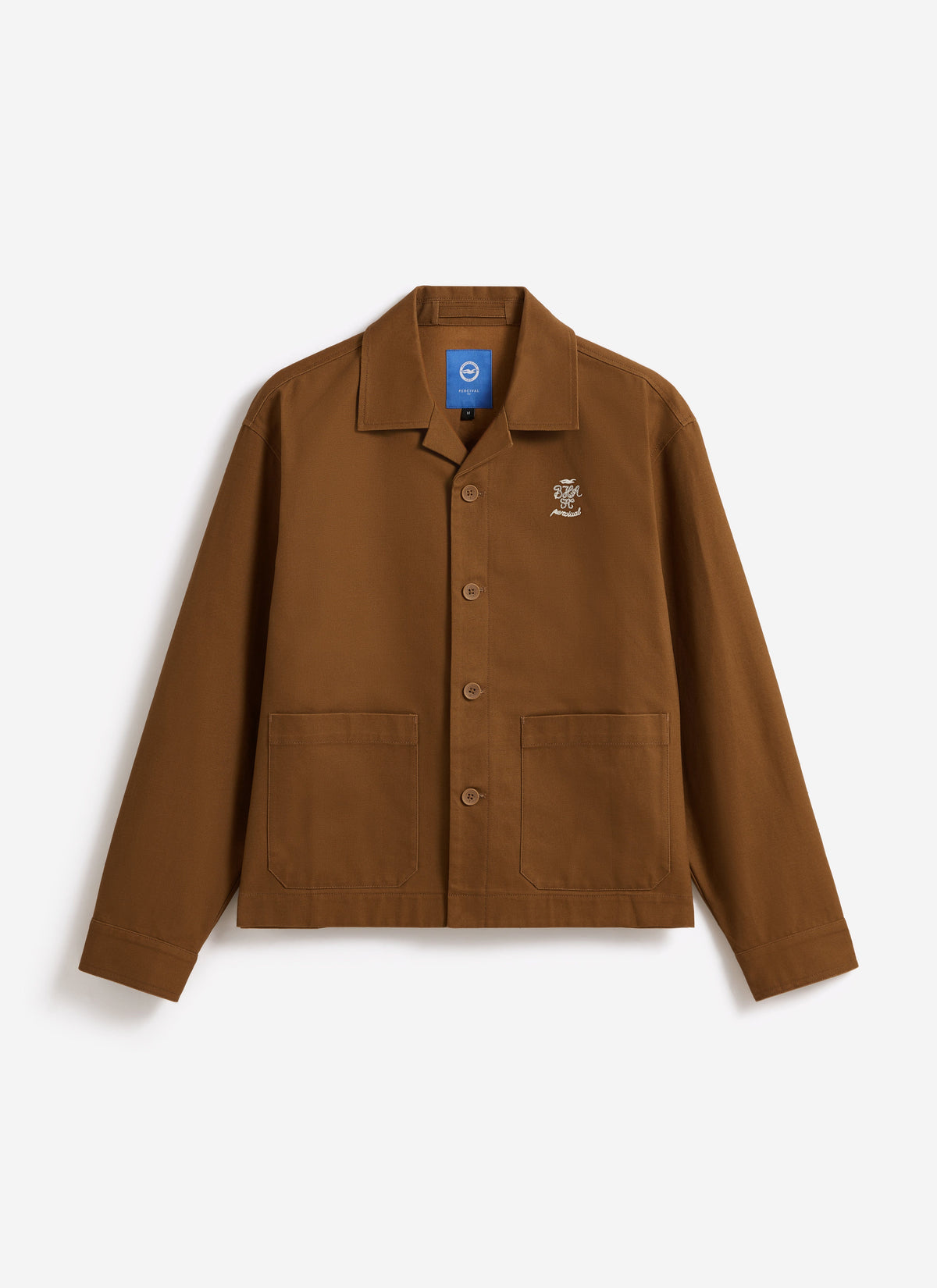 Men's Canvas Overshirt - BHAFC x Percival - Brown - Cotton | Percival