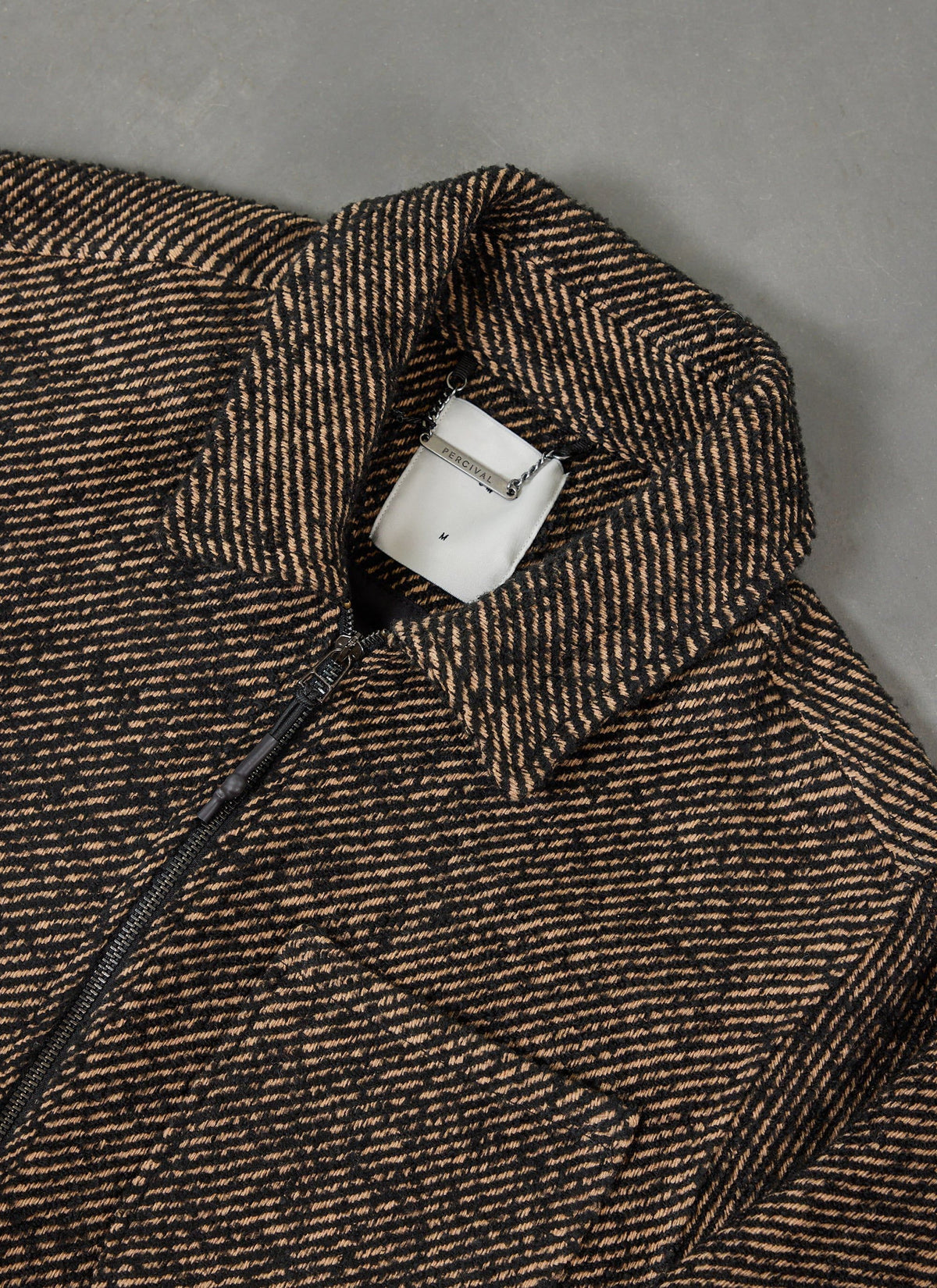 Men's Zip Overshirt - Twill Jacket - Oak Brown | Percival