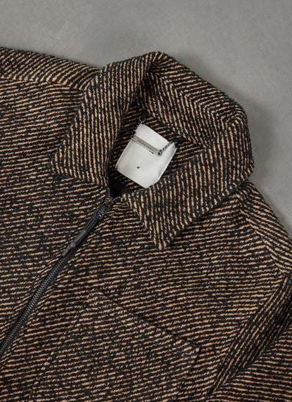 Men's Zip Overshirt - Twill Jacket - Oak Brown | Percival