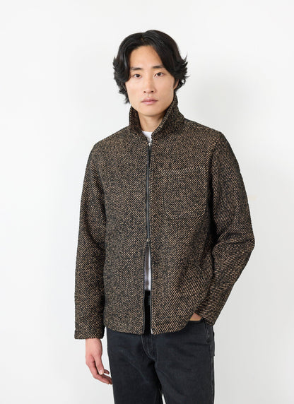 Men's Zip Overshirt - Twill Jacket - Oak Brown | Percival