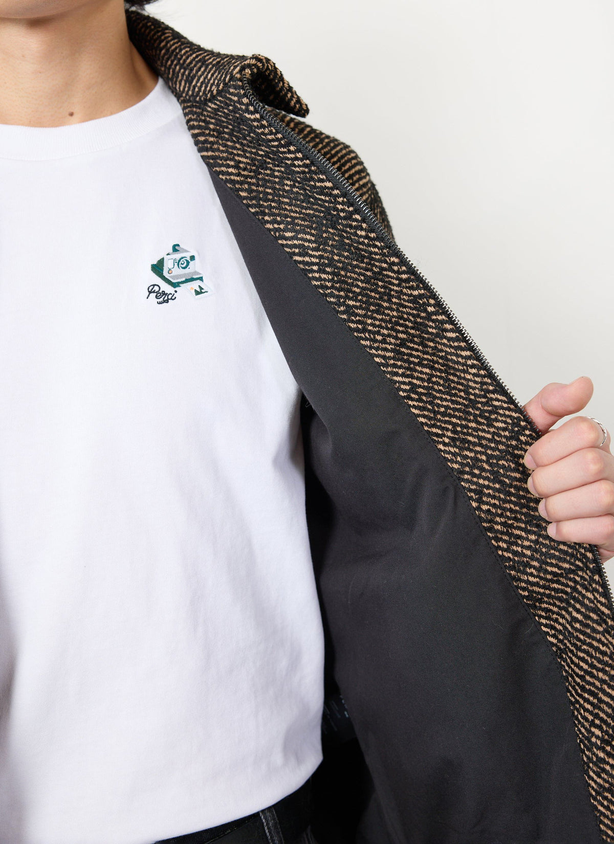 Men's Zip Overshirt - Twill Jacket - Oak Brown | Percival