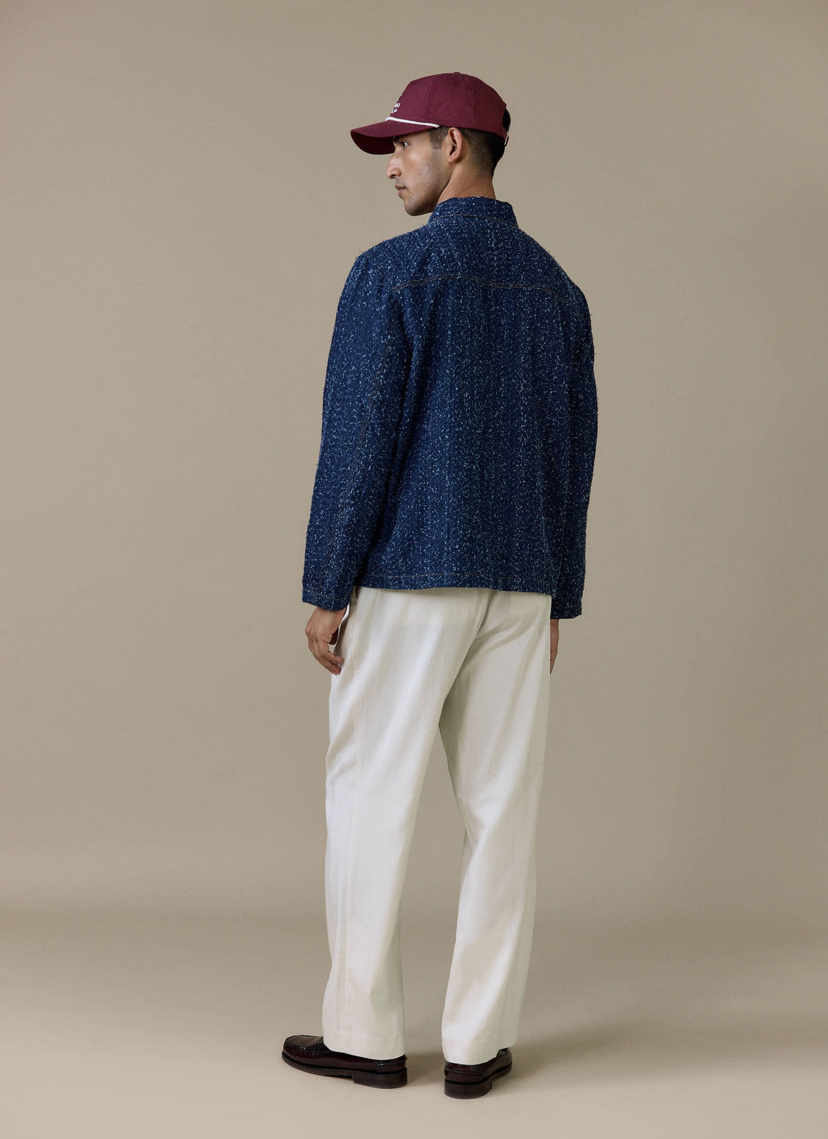 Men's Chore Jacket - Parsons - Cotton - Blue | Percival