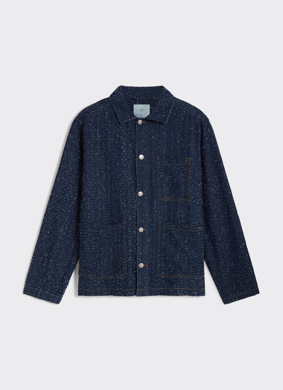 Men's Chore Jacket - Parsons - Cotton - Blue | Percival