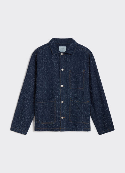 Men's Chore Jacket - Parsons - Cotton - Blue | Percival