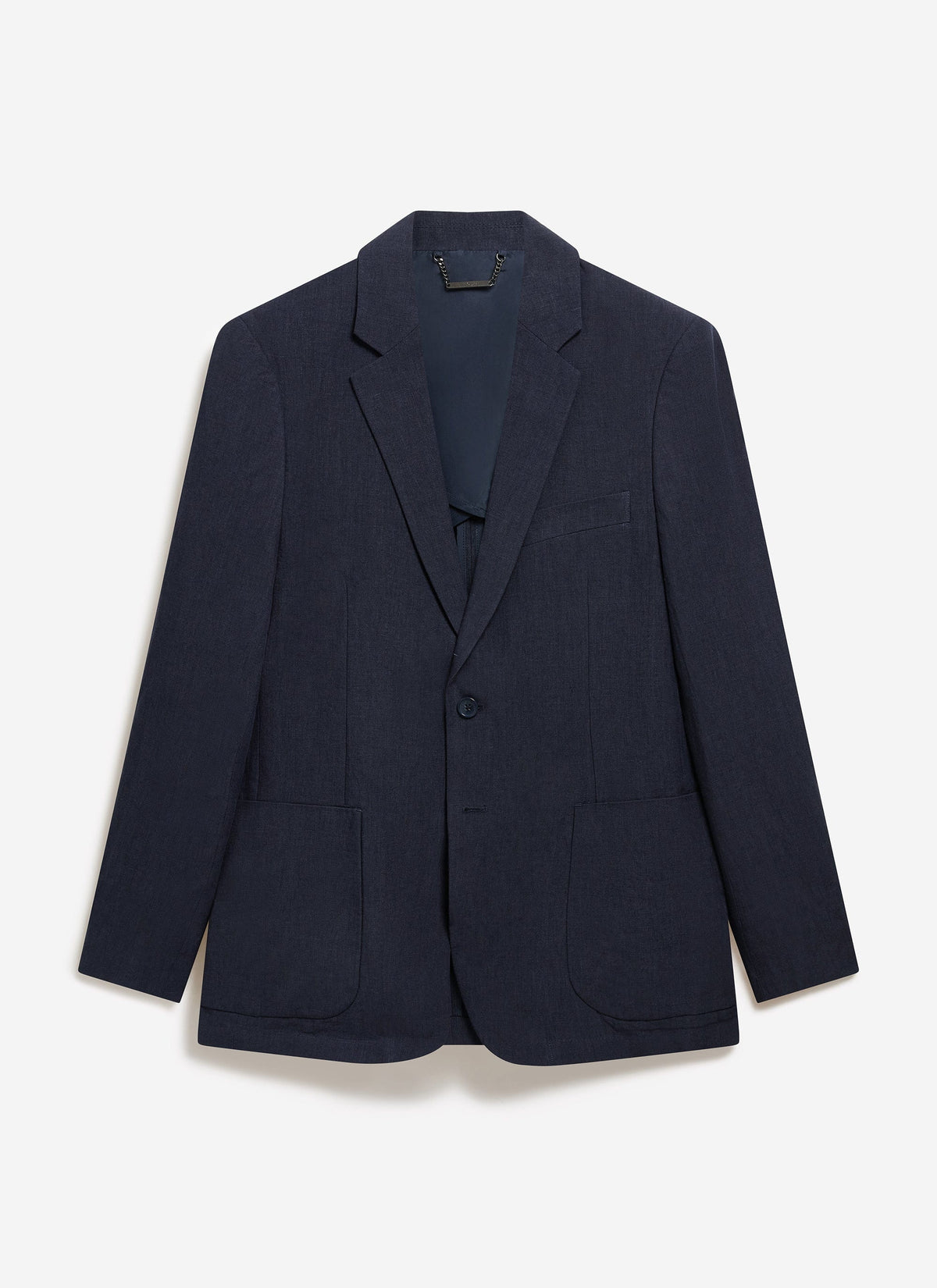 Men's Linen Blazer - Suit Jacket - Navy Blue | Percival