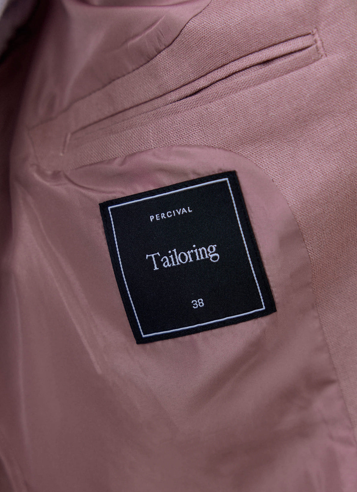 Men's Dusty Pink Tailored Blazer - Linen | Percival