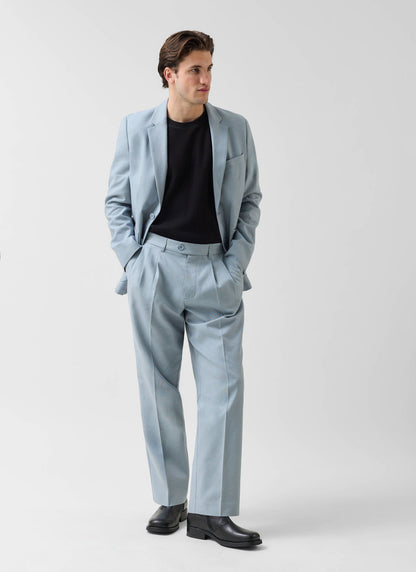 Percival Men's Linen Blazer - Wedding Suit Jacket - Light Blue | Percival