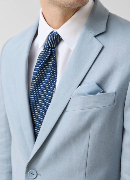 Percival Men's Linen Blazer - Wedding Suit Jacket - Light Blue | Percival