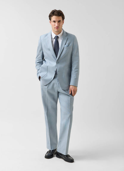 Percival Men's Linen Blazer - Wedding Suit Jacket - Light Blue | Percival