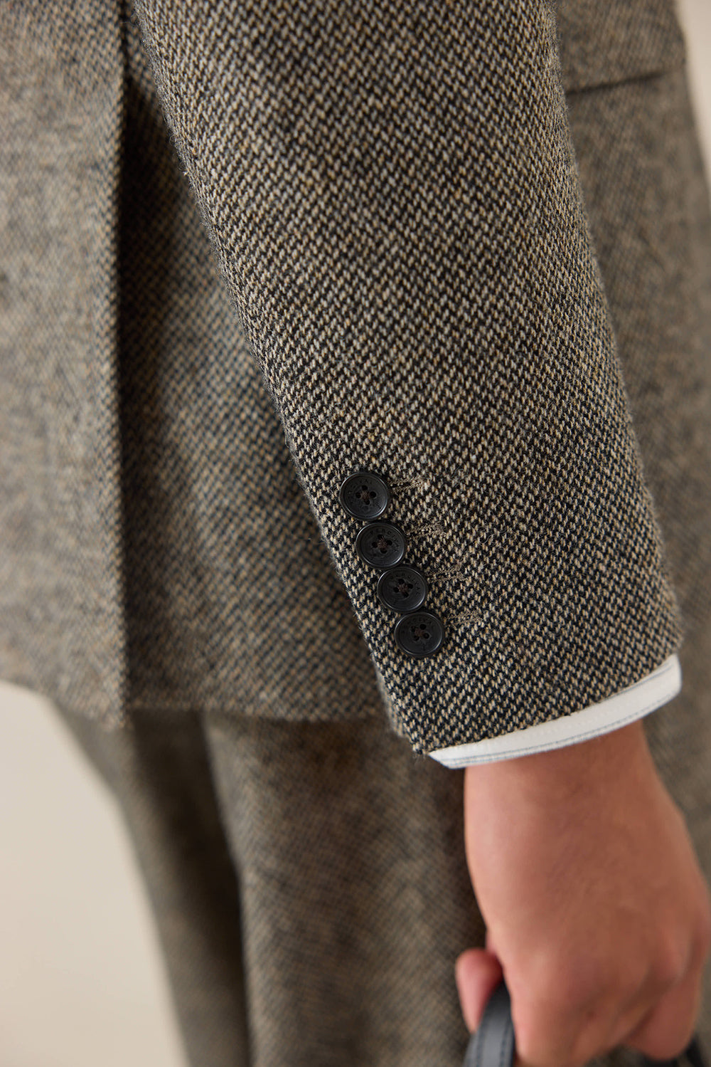 Men's Birdseye Wool Tailored Blazer - Suit Jacket - Grey | Percival
