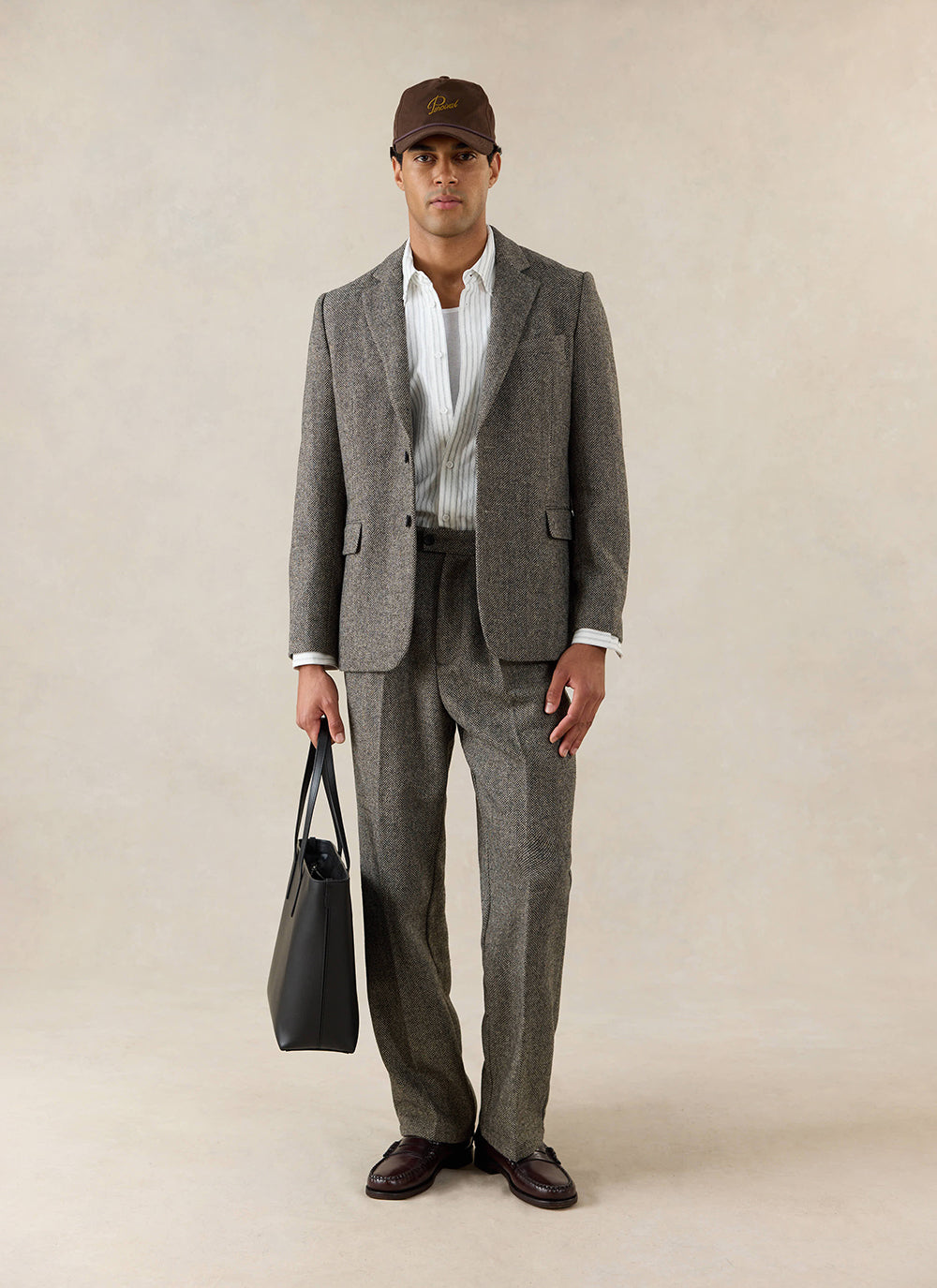 Men's Birdseye Wool Tailored Blazer - Suit Jacket - Grey | Percival