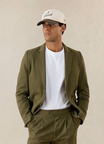 Men's Tailored Moleskin Blazer - Suit Jacket - Forest Green | Percival