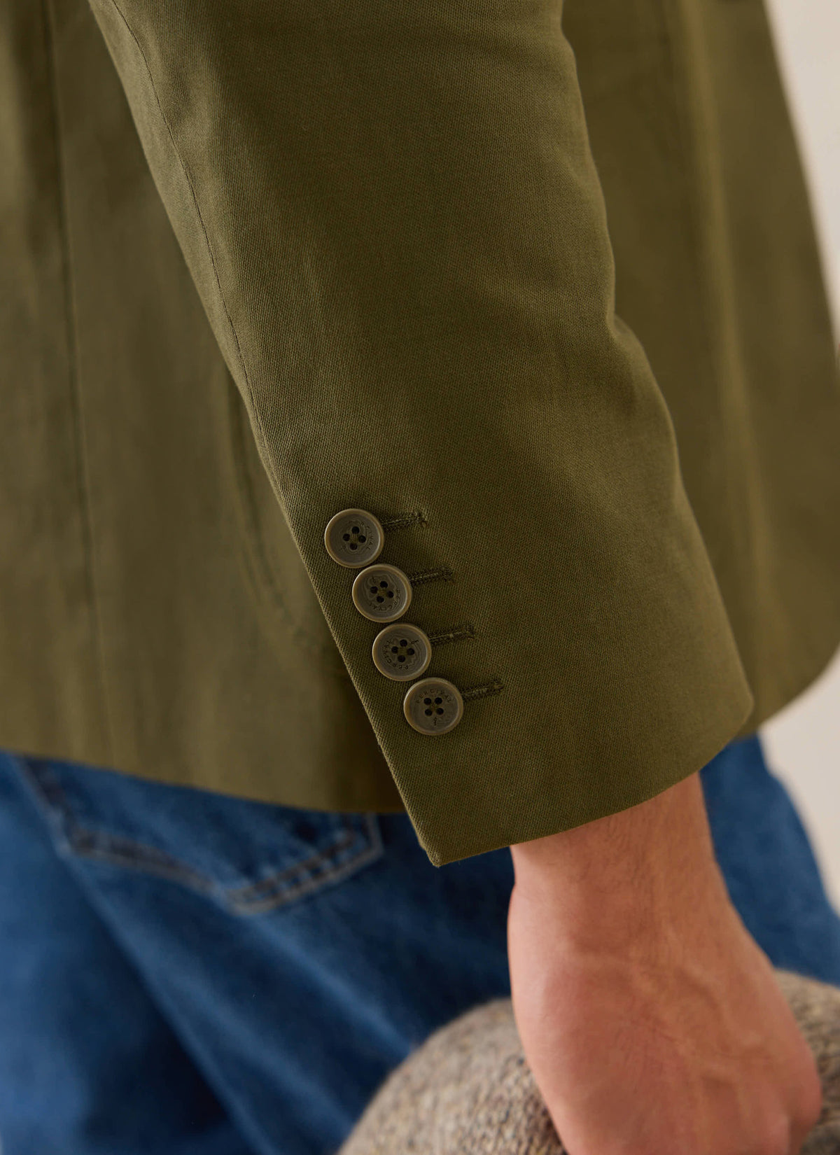 Men's Tailored Moleskin Blazer - Suit Jacket - Forest Green | Percival