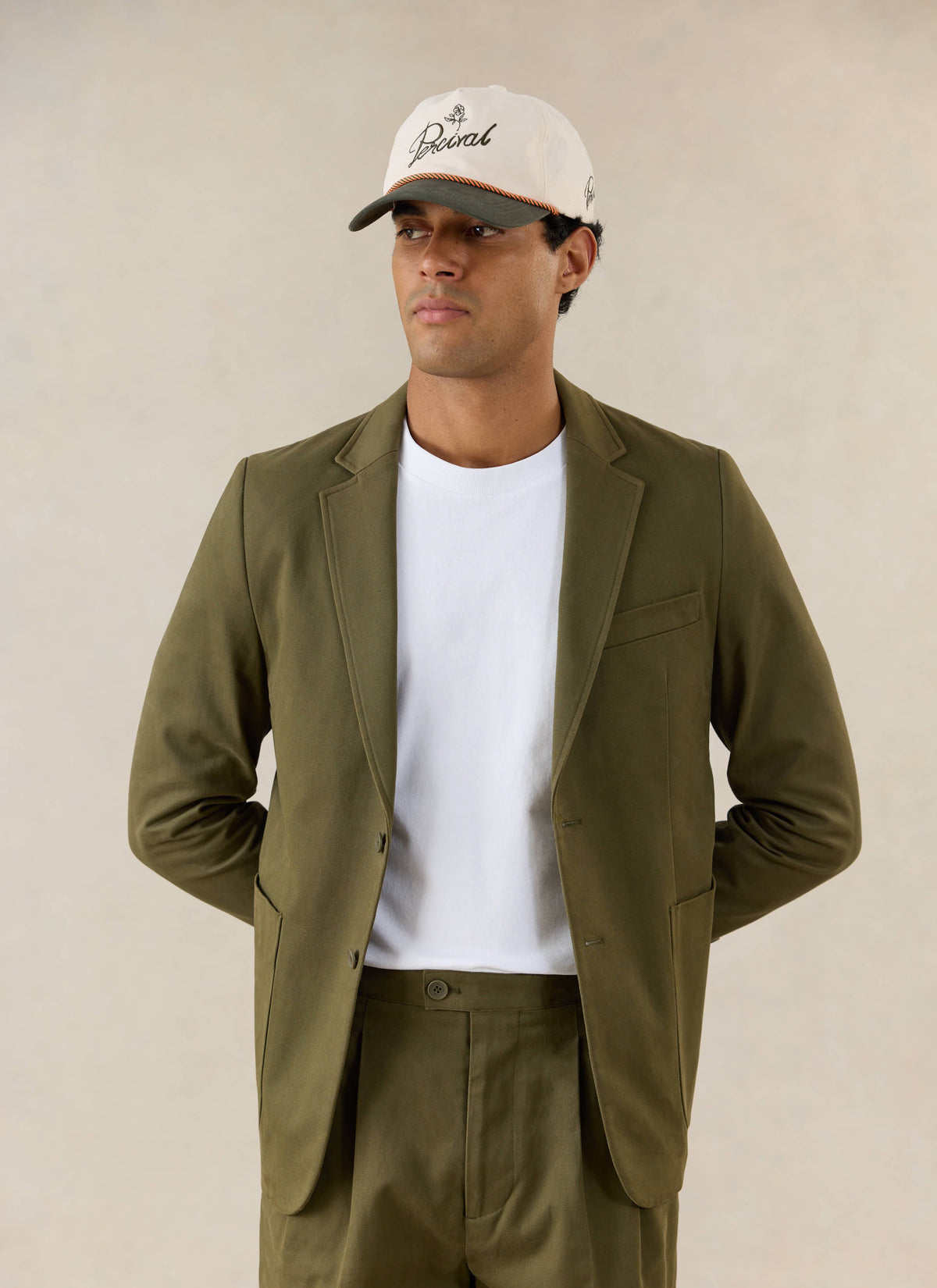 Men's Tailored Moleskin Blazer - Suit Jacket - Forest Green | Percival