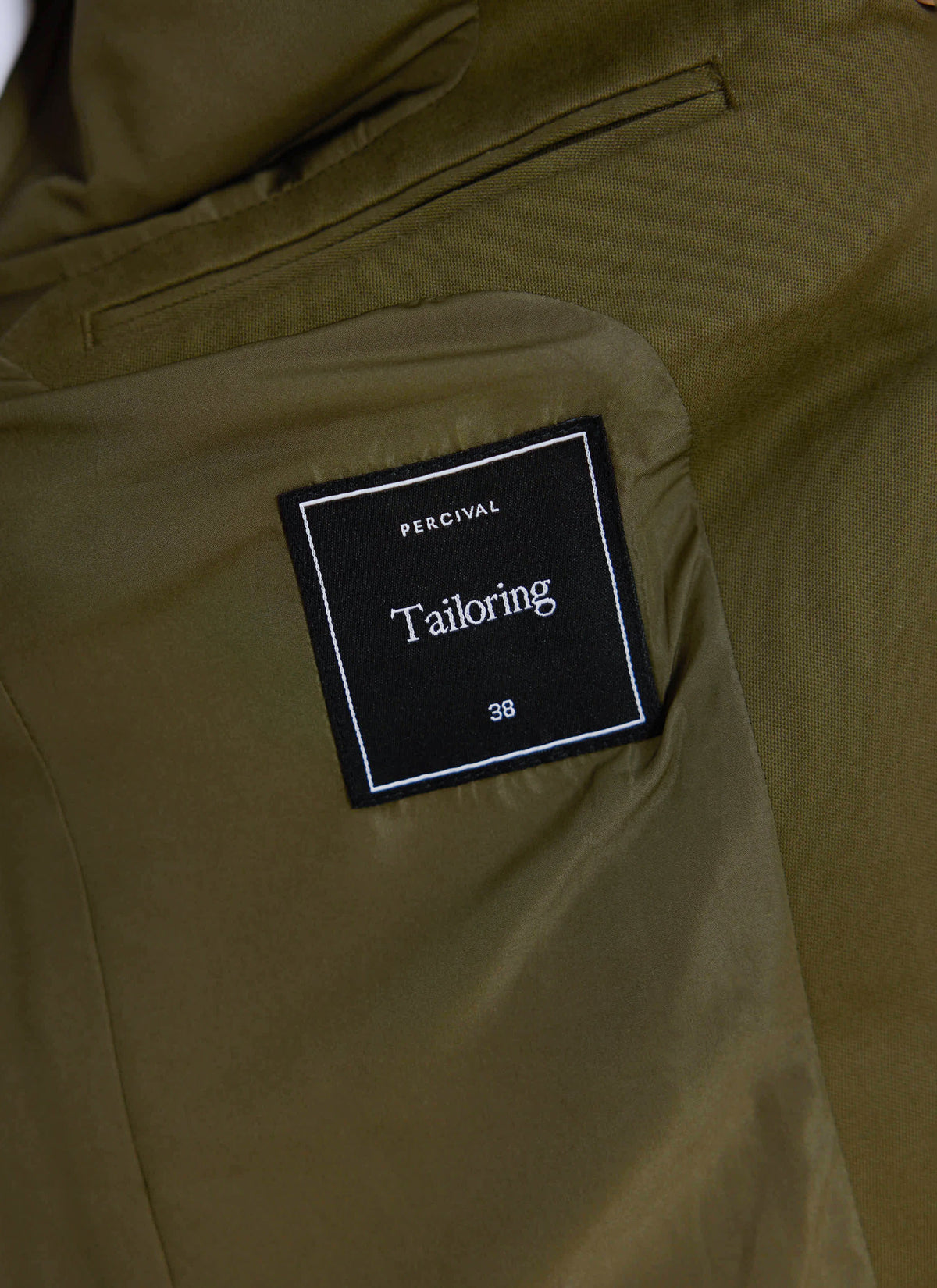 Men's Tailored Moleskin Blazer - Suit Jacket - Forest Green | Percival
