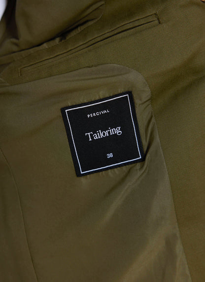 Men's Tailored Moleskin Blazer - Suit Jacket - Forest Green | Percival