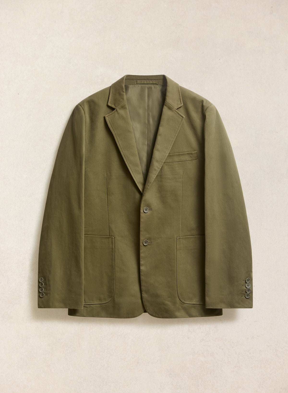 Men's Tailored Moleskin Blazer - Suit Jacket - Forest Green | Percival