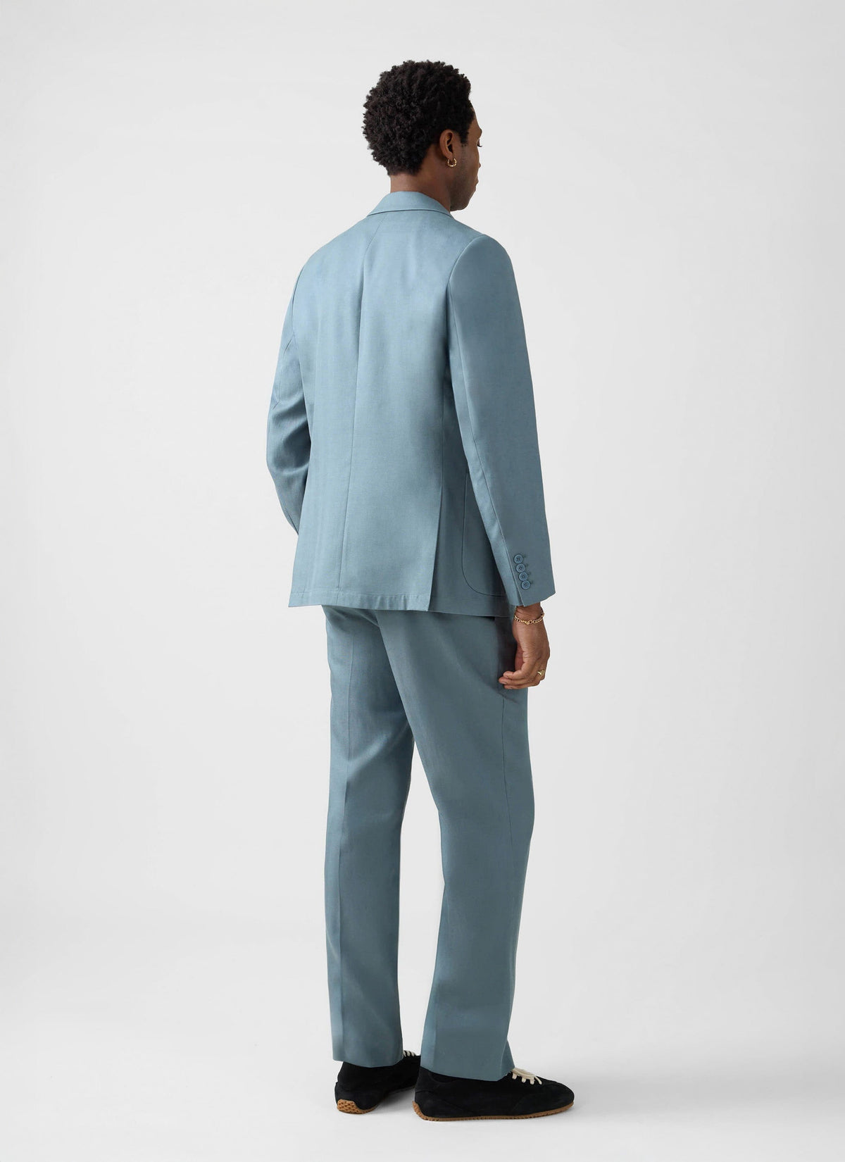 Lyocell Regular Blazer - Slate Blue | Percival