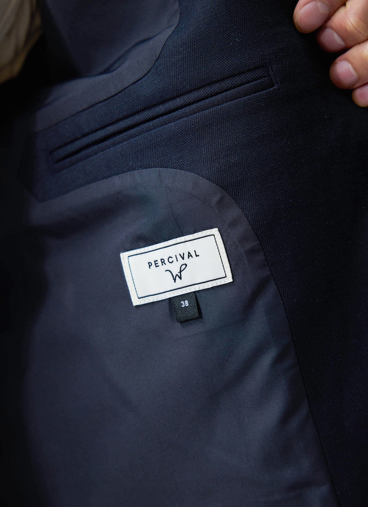 Men's Tailored Blazer - Suit Jacket x Warren - Navy Blue | Percival