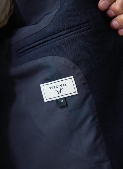 Men's Tailored Blazer - Suit Jacket x Warren - Navy Blue | Percival