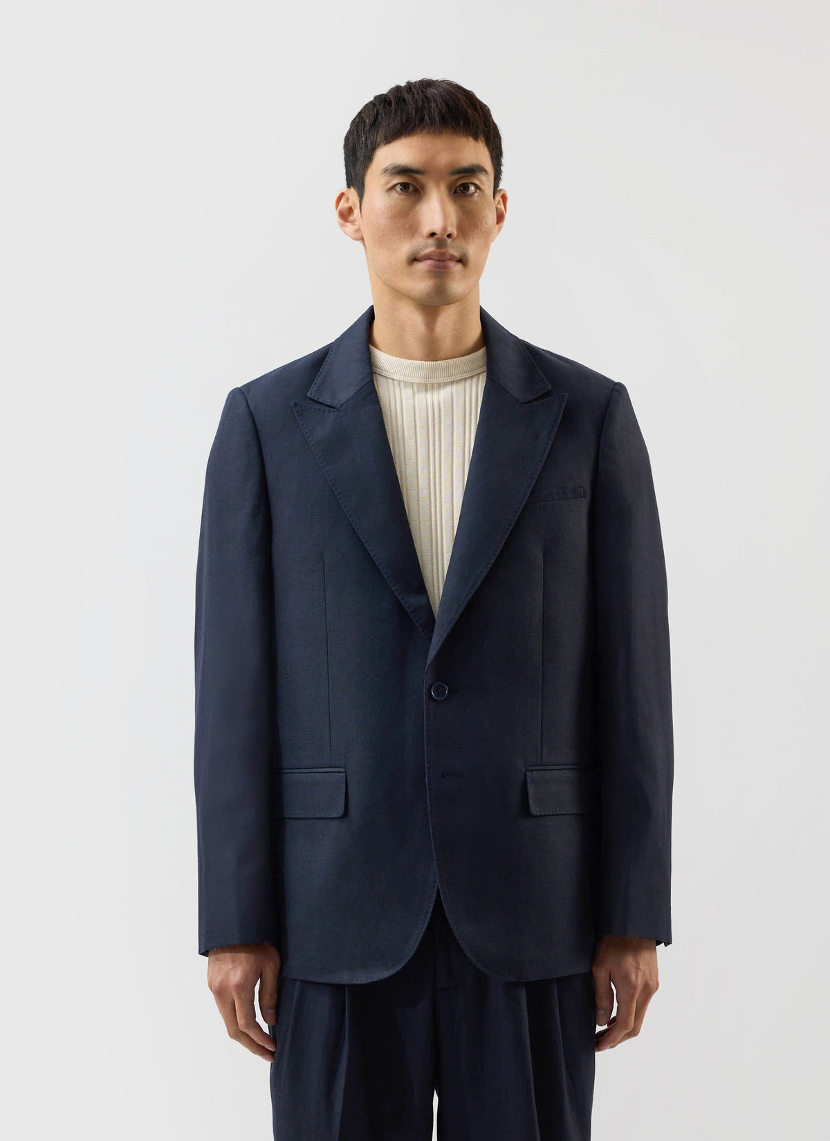 Men's Tailored Blazer - Suit Jacket x Warren - Navy Blue | Percival