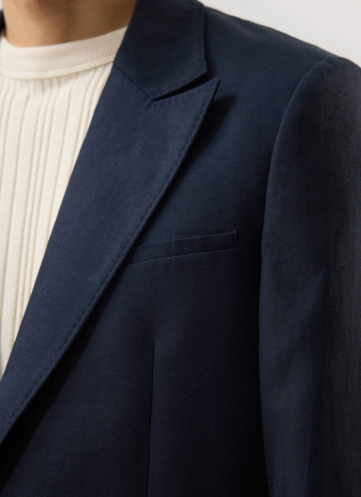 Men's Tailored Blazer - Suit Jacket x Warren - Navy Blue | Percival