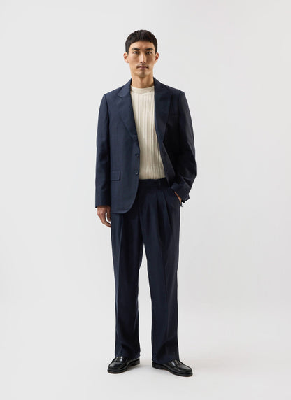 Men's Tailored Blazer - Suit Jacket x Warren - Navy Blue | Percival