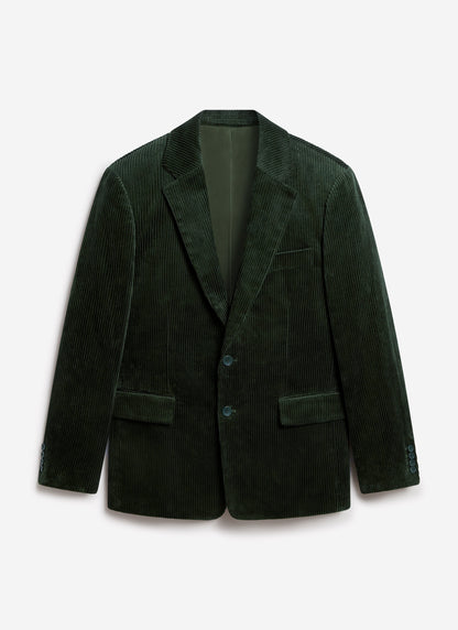 Tailored Blazer - Chunky Cord - Forest | Percival