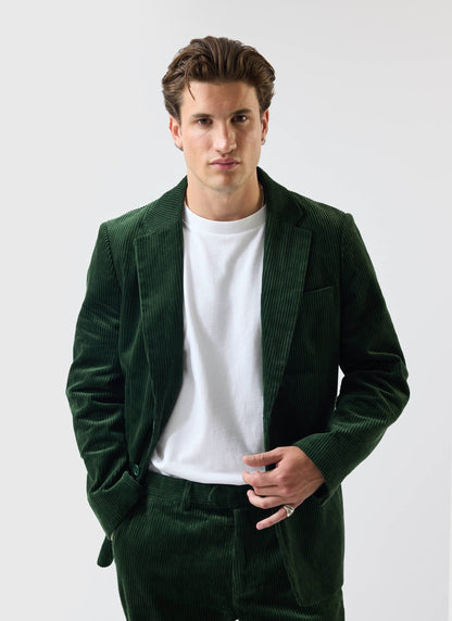 Tailored Blazer - Chunky Cord - Forest | Percival