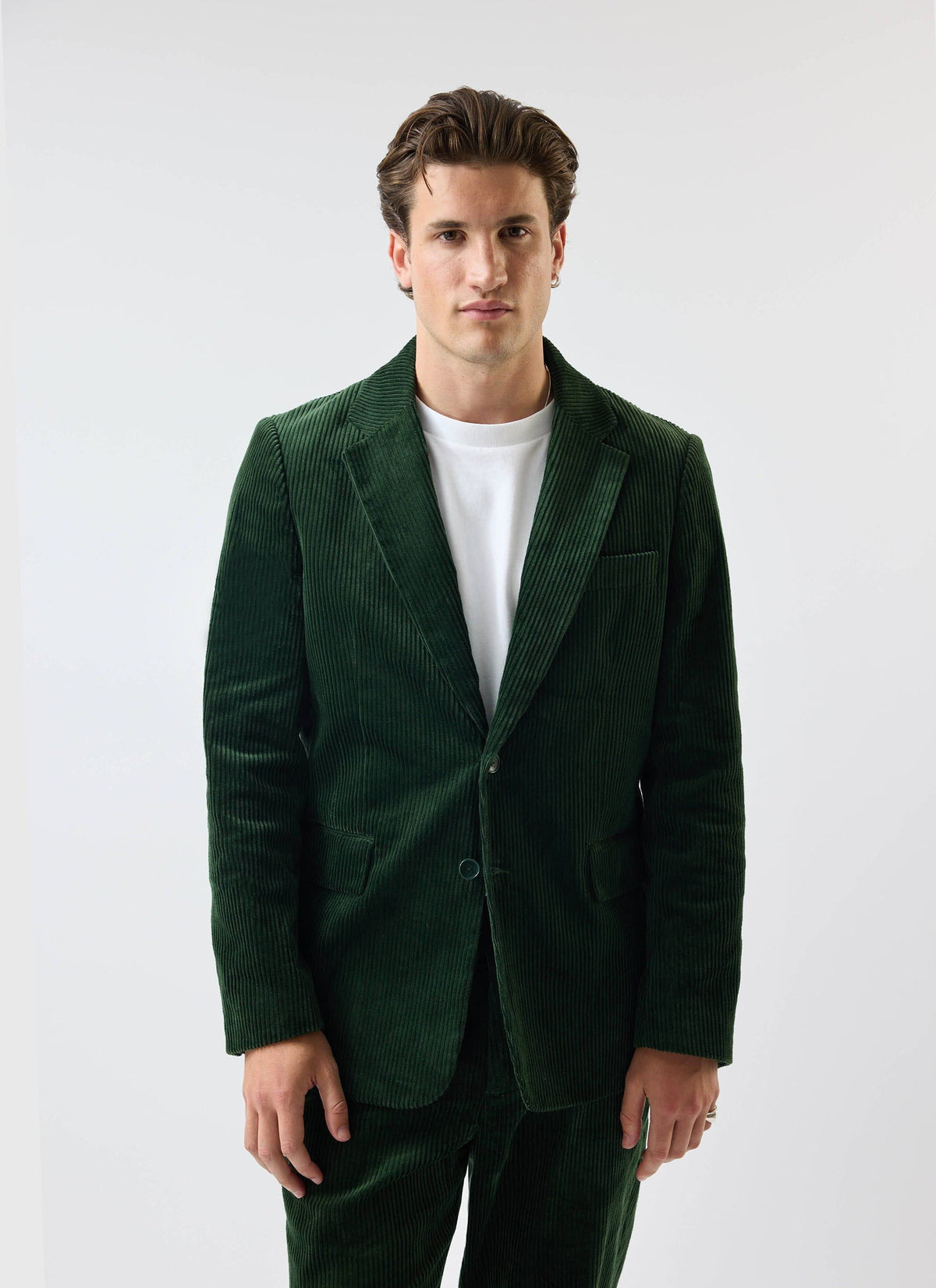 Tailored Blazer - Chunky Cord - Forest | Percival