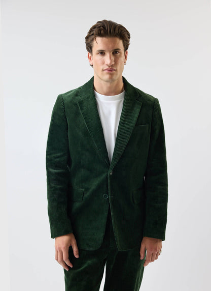 Tailored Blazer - Chunky Cord - Forest | Percival