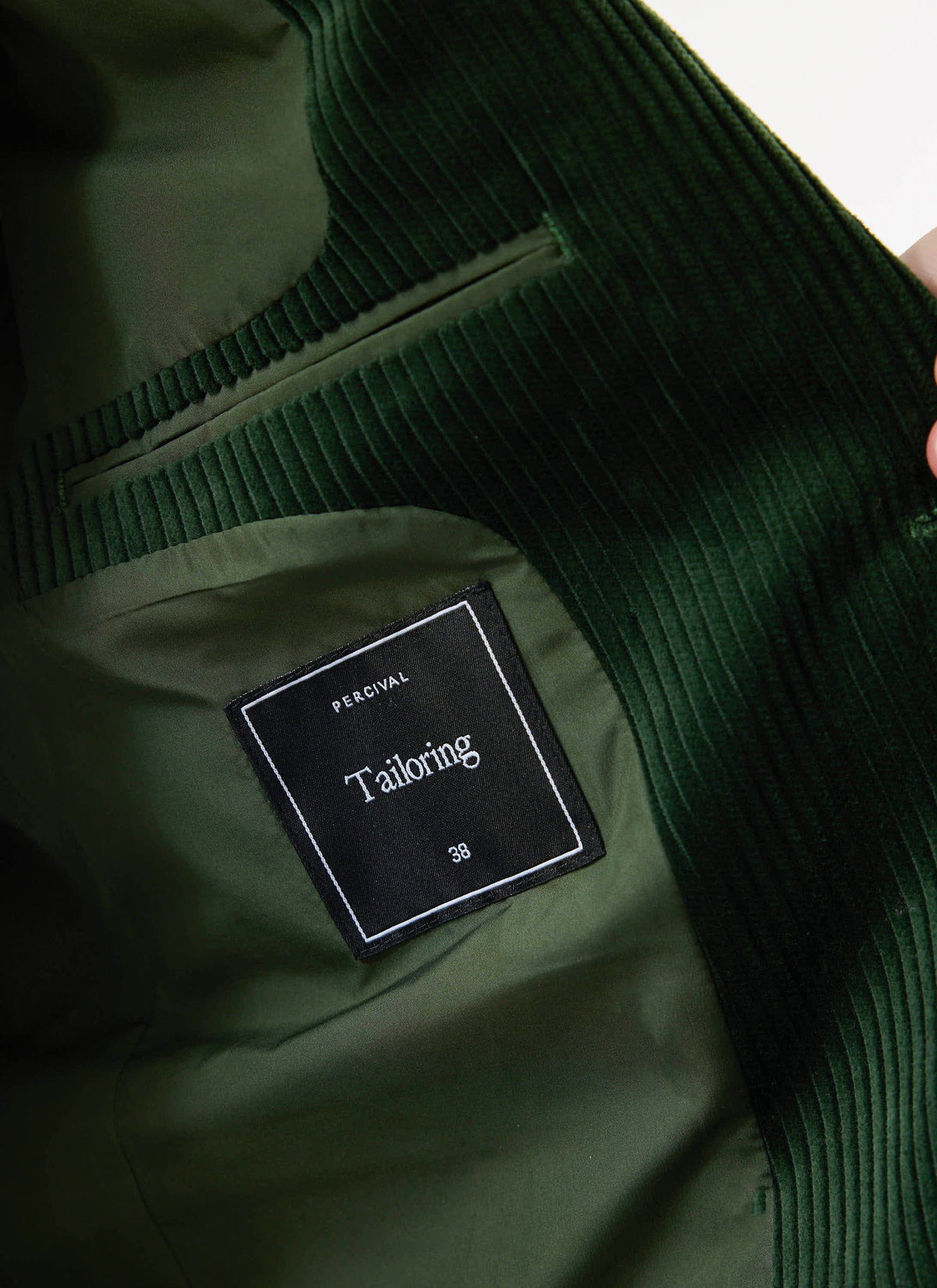 Tailored Blazer - Chunky Cord - Forest | Percival
