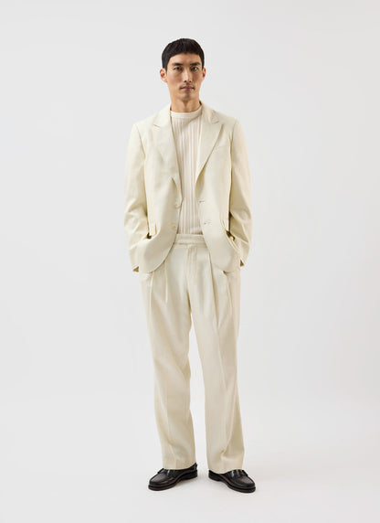 Men's Tailored Blazer - Suit Jacket x Warren - Ecru Cream | Percival