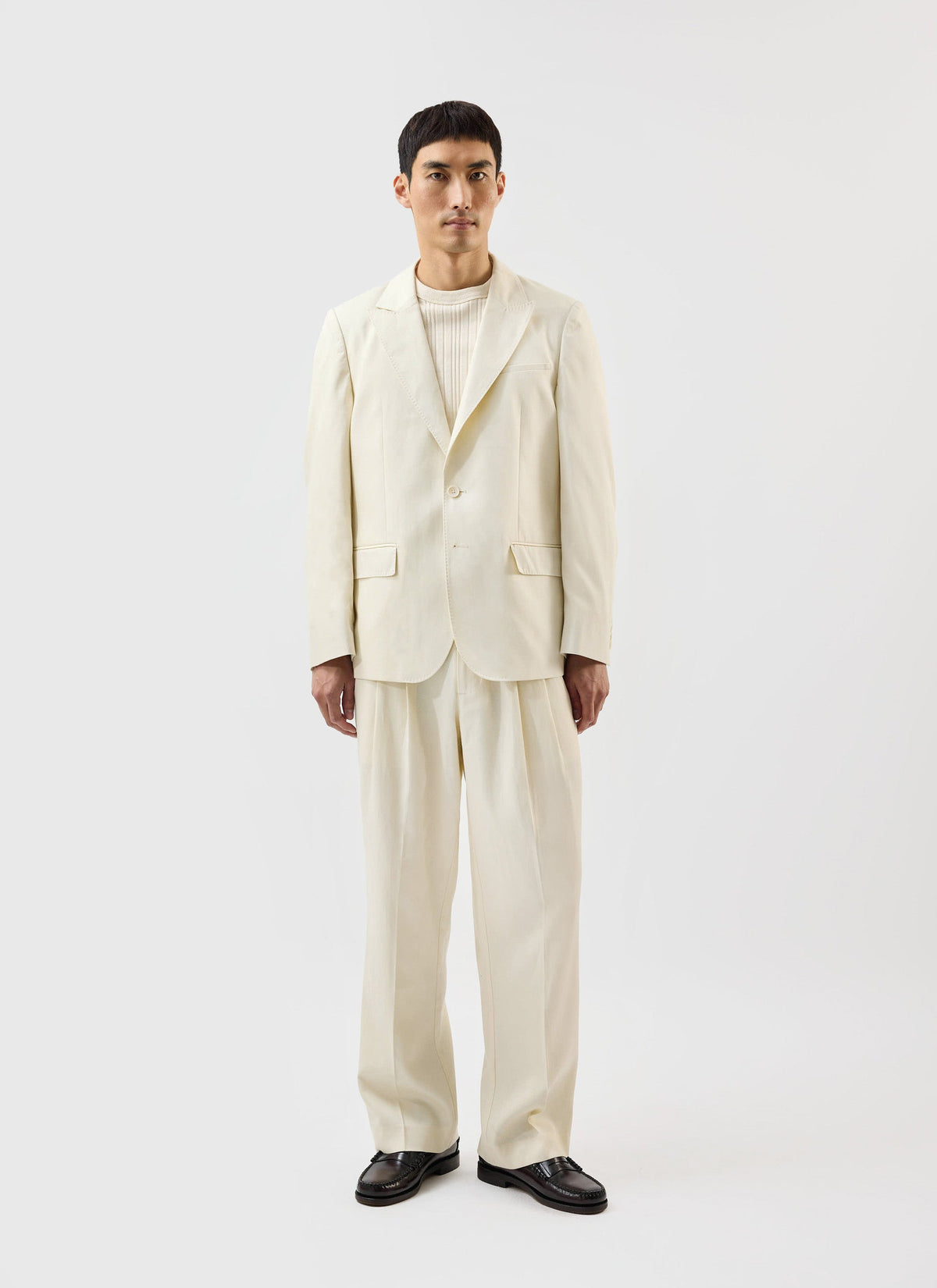 Men's Tailored Blazer - Suit Jacket x Warren - Ecru Cream | Percival