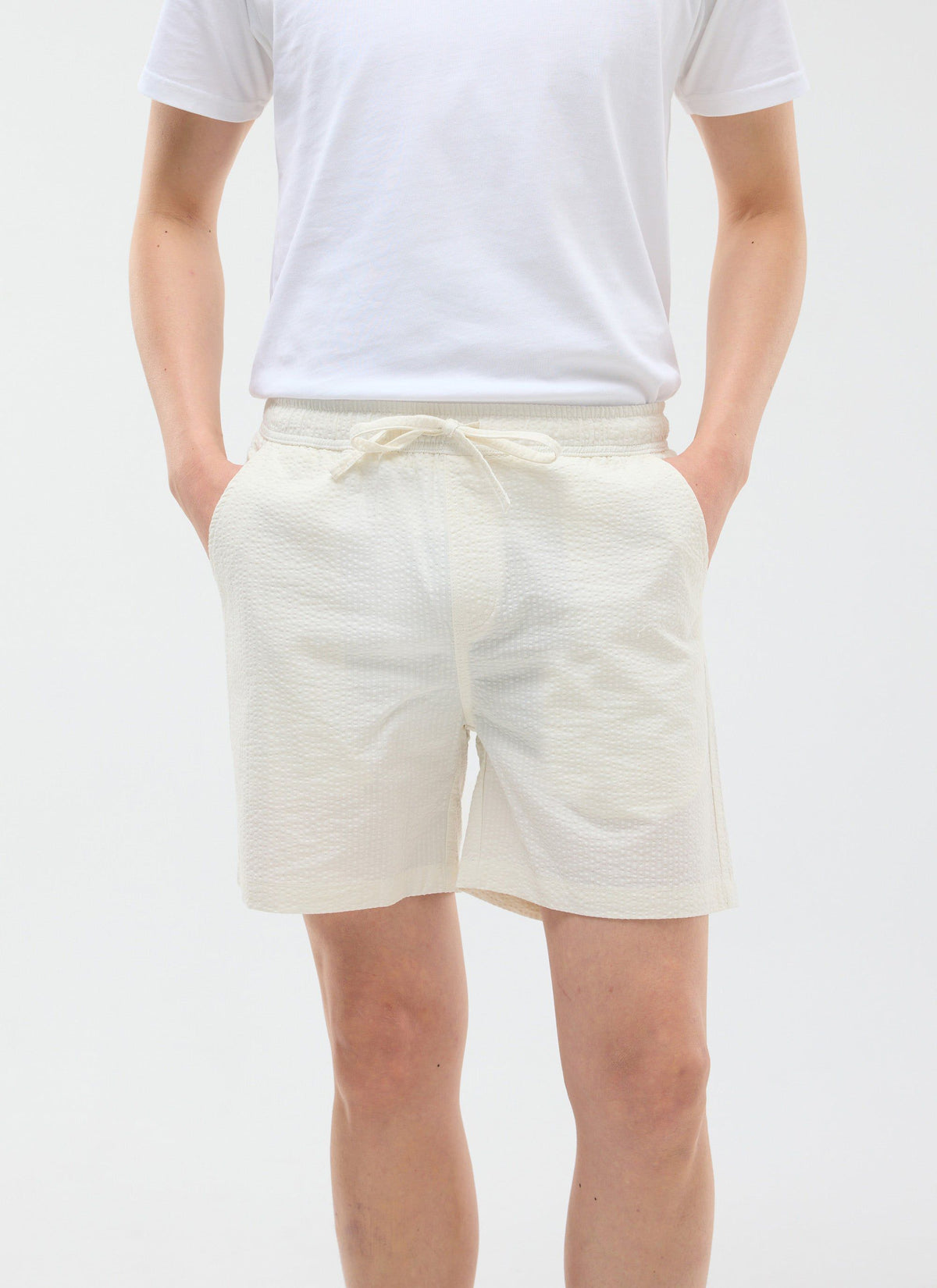 Classic Shorts - Seersucker - Cream | Percival