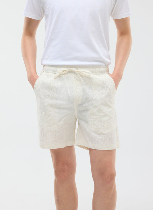 Classic Shorts - Seersucker - Cream | Percival