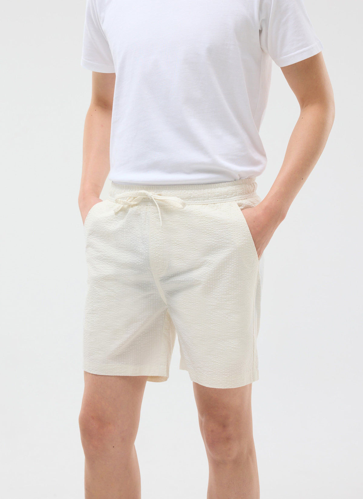Classic Shorts - Seersucker - Cream | Percival