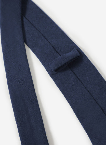 Linen Tie - Navy | Percival