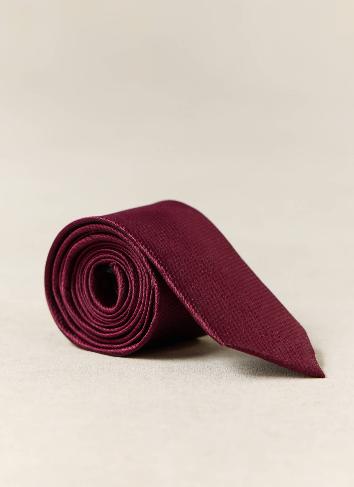Men's Silk Grenadine Tie - Ruby Red | Percival