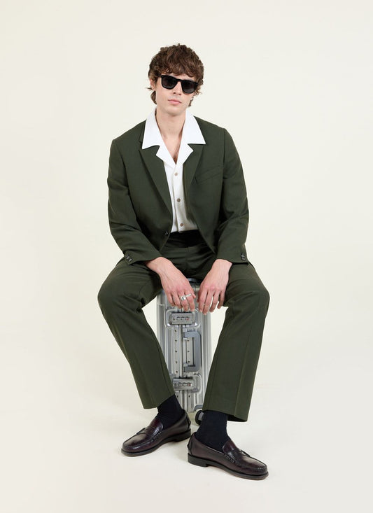 Tailored Blazer - Wool - Forest | Percival