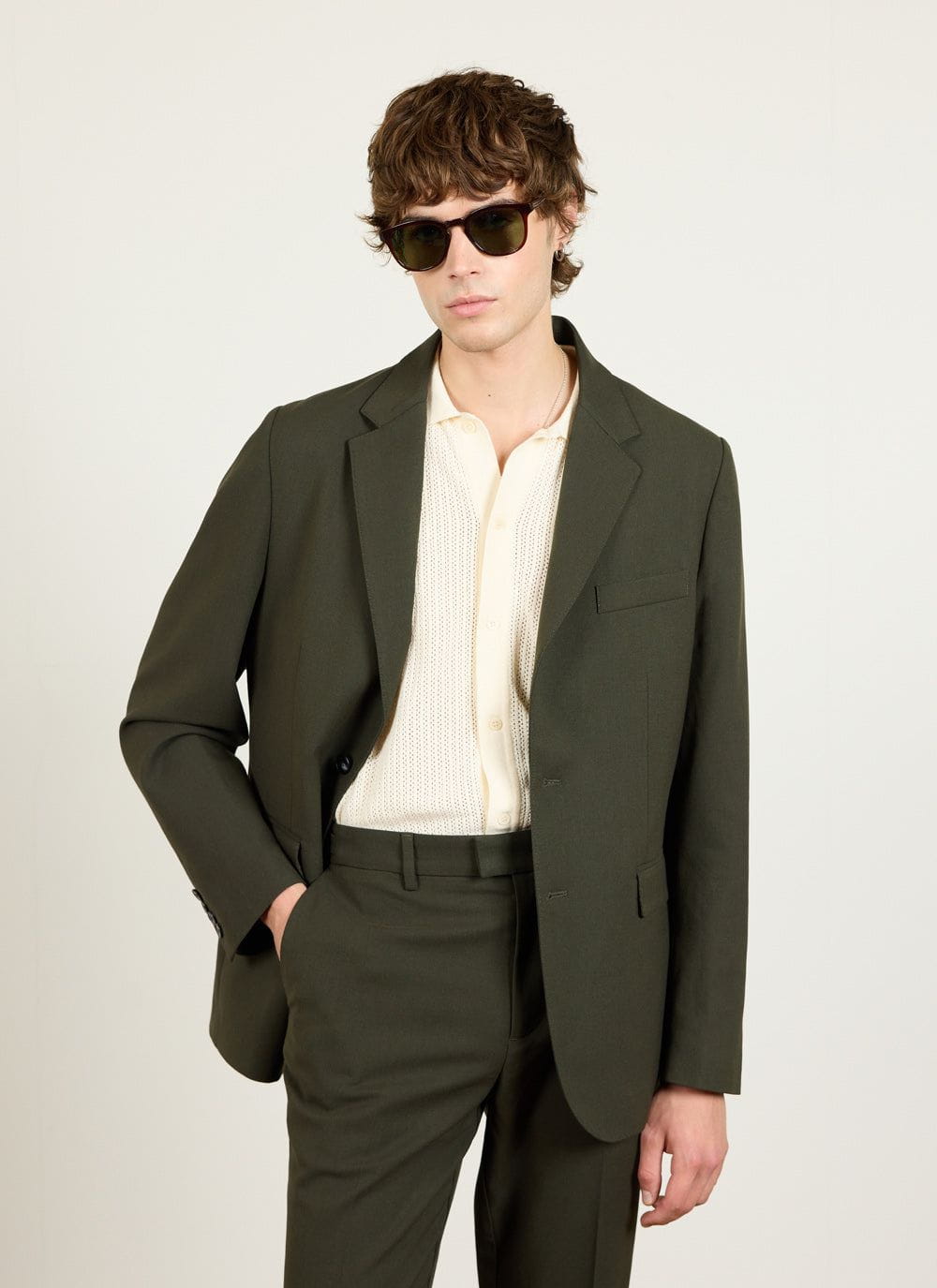 Tailored Blazer - Wool - Forest | Percival
