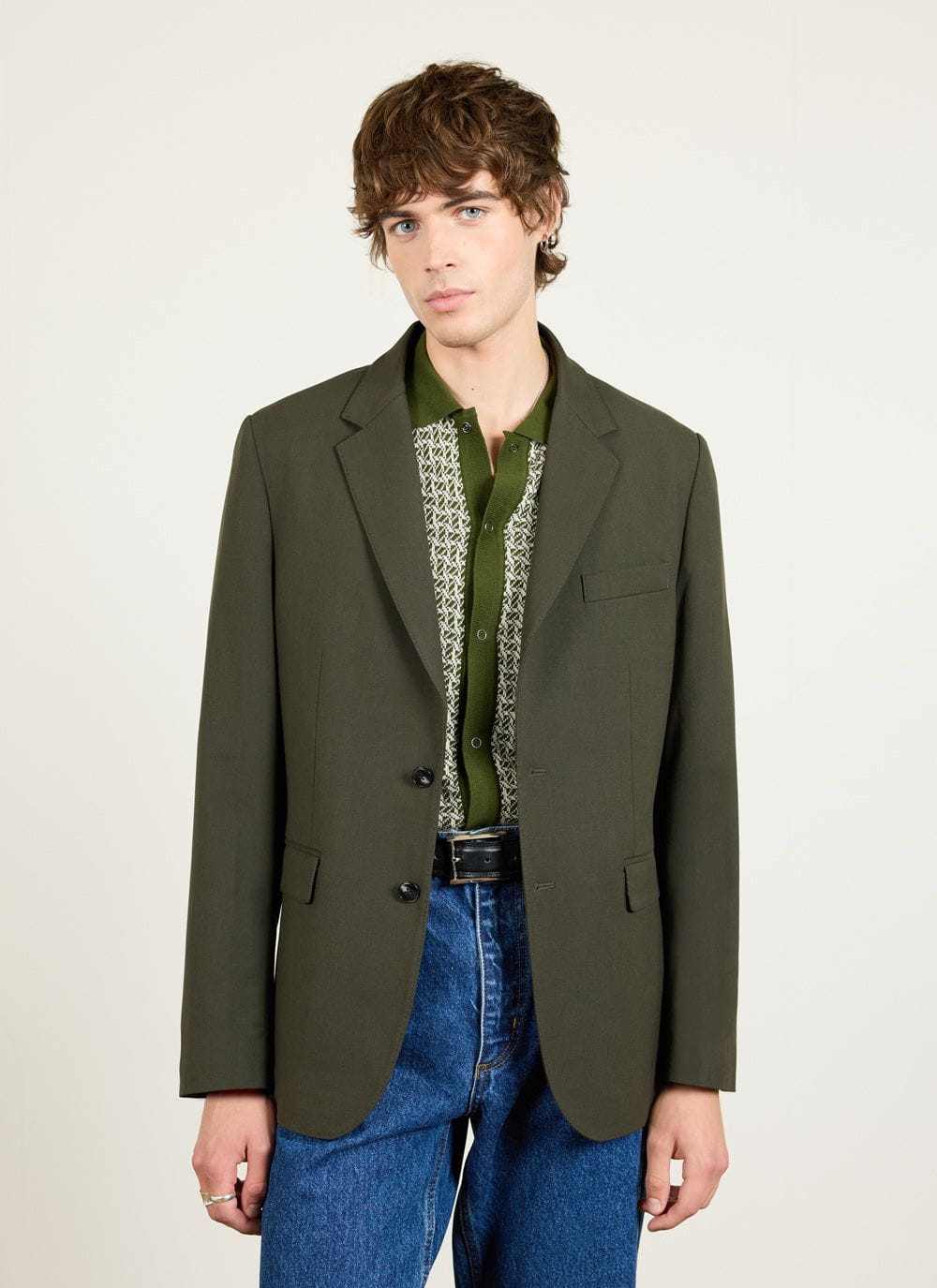 Tailored Blazer - Wool - Forest | Percival