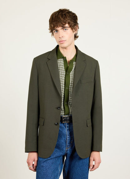 Tailored Blazer - Wool - Forest | Percival